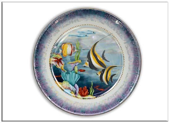 Habitat Plate by Anne Blake