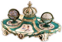 Sevres Inkstand on display at the Wallace Collection London