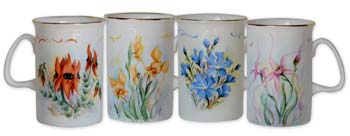 wildflower mug set by Anne Blake