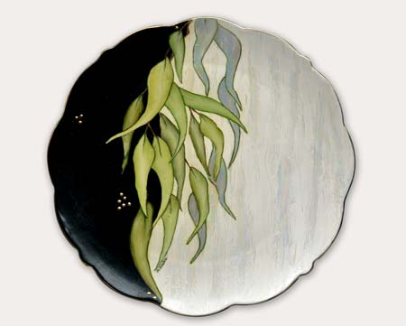 gum leaf plate by Anne Blake