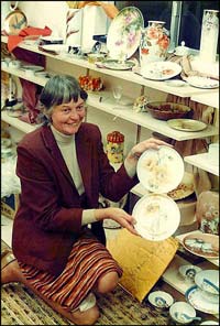 Adelphe King at an exhibition  1984