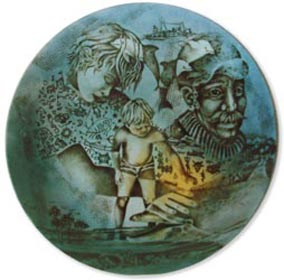 Rights of Passage plate by Brenda Henderson