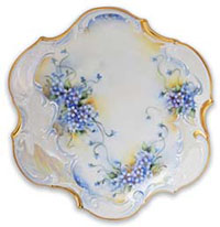Forget-me-not plate by Anne Blake